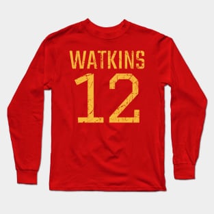 JuJu Watkins Gold Distressed Jersey Number 12 JERSEY-2 Long Sleeve T-Shirt
